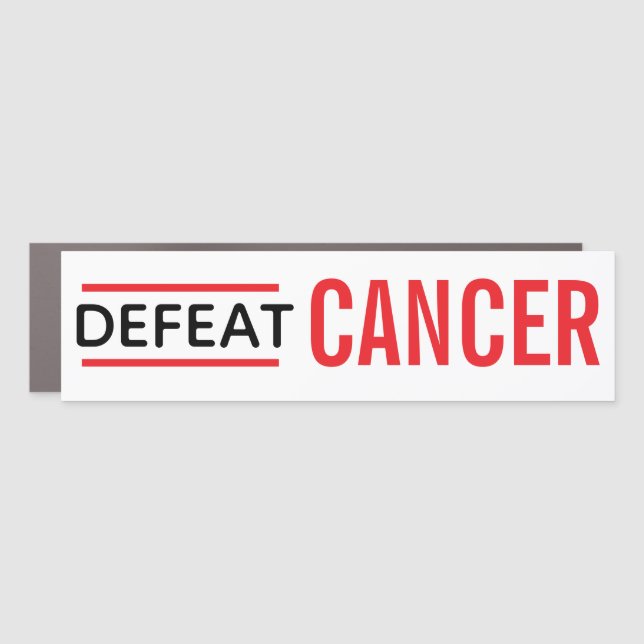 Defeat Cancer Car Magnet (Front)