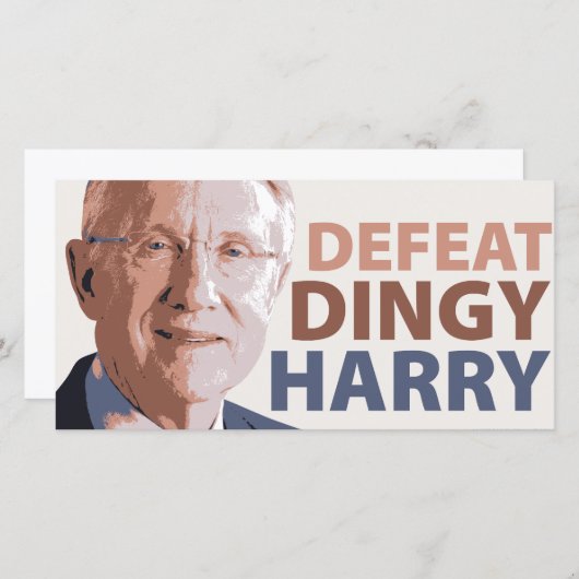 Defeat Dingy Harry Reid (Front/Back)