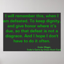 Defeat Motivational Quote Orson Scott Card