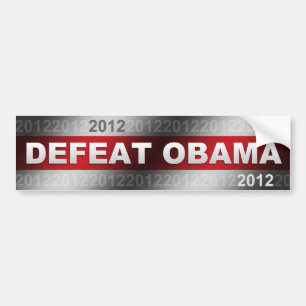 Defeat Obama 2012 Bumper Sticker