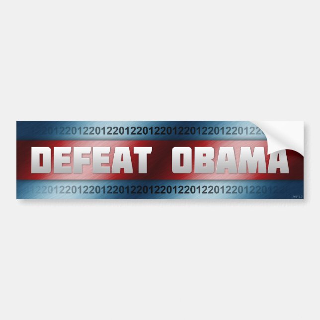 Defeat Obama Bumper Sticker (Front)