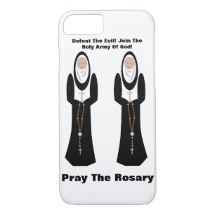 Defeat the evil...Pray the rosary iPhone 8/7 Case