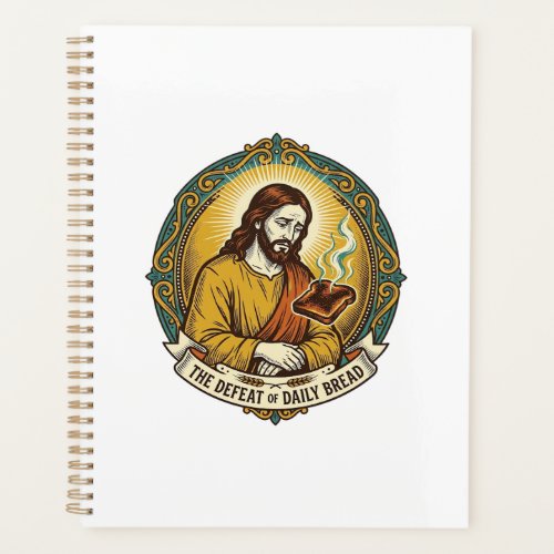 Defeated Jesus Smoking Burnt Toast Breakfast Kitch Planner