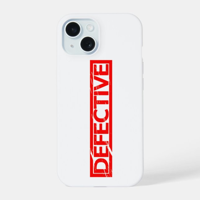 Defective Stamp Iphone Case (Back)