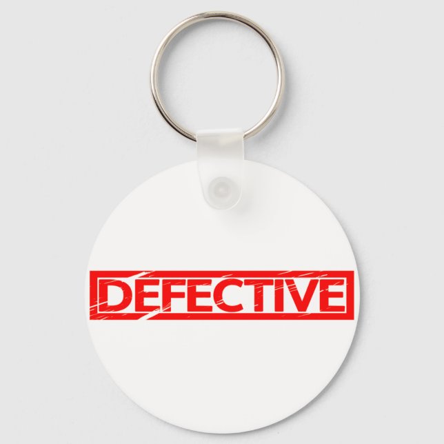 Defective Stamp Keychain (Front)