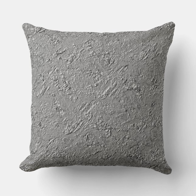 Defective wall with gray texture  throw pillow (Front)