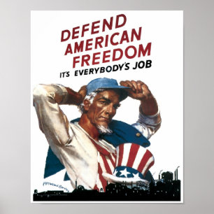 Defend American Freedom Poster