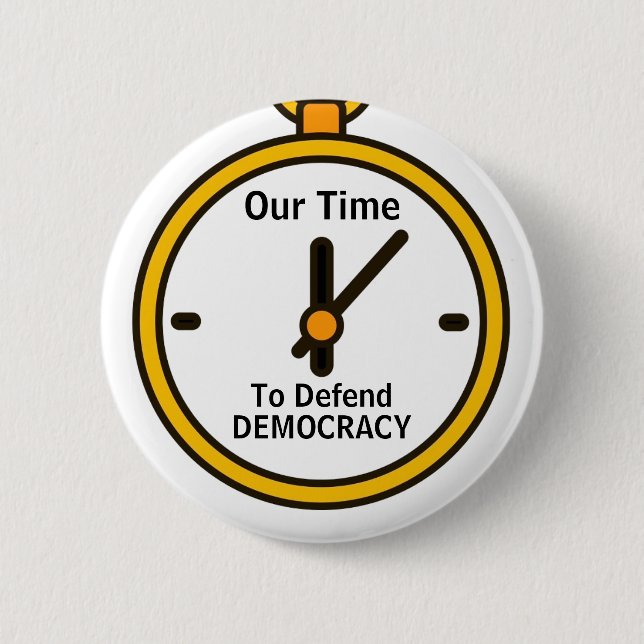 Defend Democracy Button (Front)