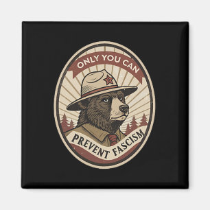 Defend Democracy - Clic Only You Can Prevent Facis Magnet