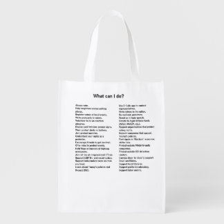 Defend Democracy Grocery Bag