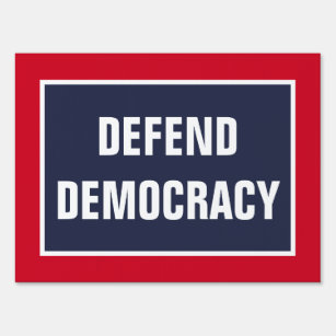 Defend Democracy Impeach Trump Country over Party Sign