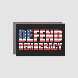 Defend Democracy Pro-Democracy Voting Rights Car Magnet