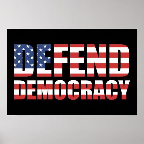 Defend Democracy Pro_Democracy Voting Rights Poster