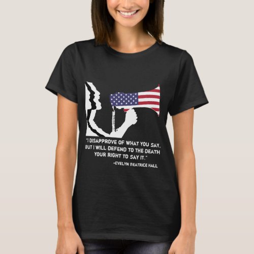 Defend Free Speech Womens T T_Shirt