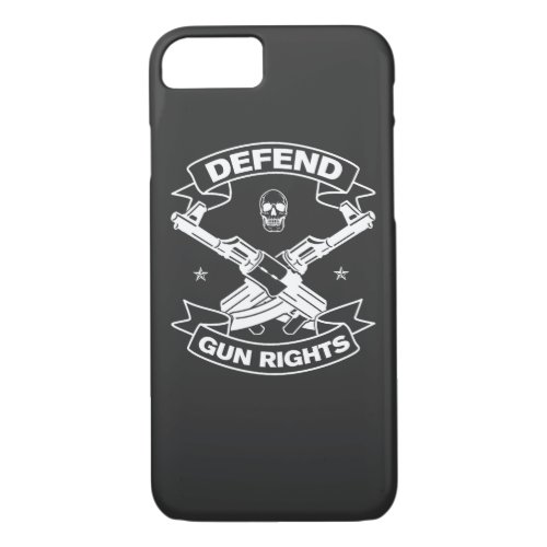 Defend Gun Rights Defend Second Amendment iPhone 87 Case