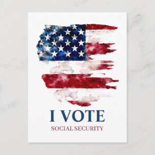 Defend Social Security Political Postcard