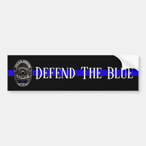 DEFEND THE POLICE BUMPER STICKER