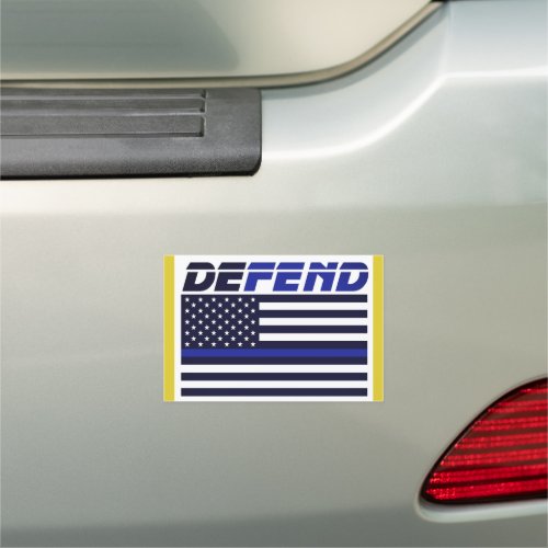 Defend the Police Car Magnet