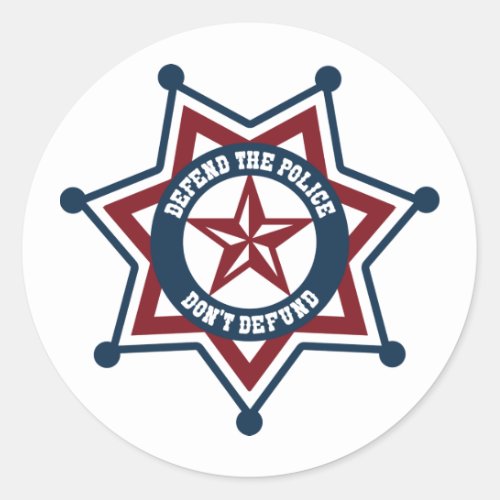 Defend the Police _ Patriotic Stickers