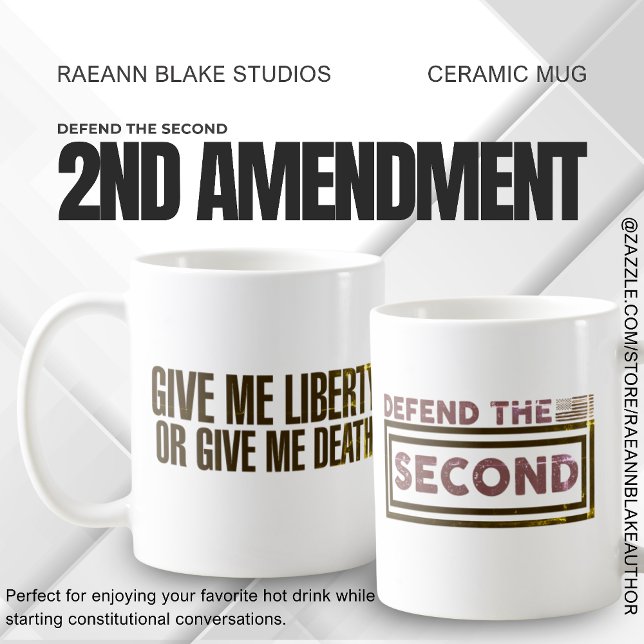 "Defend the Second" 2nd Amendment Ceramic Mug (Creator Uploaded)