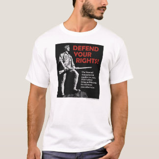 Defend your Second Amendment rights T-shirt (black