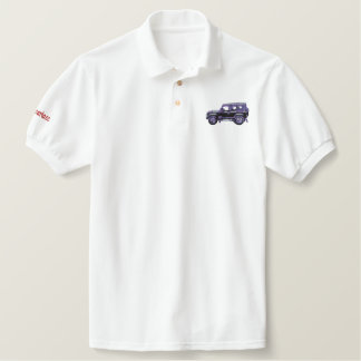 defender embroidered polo shirt