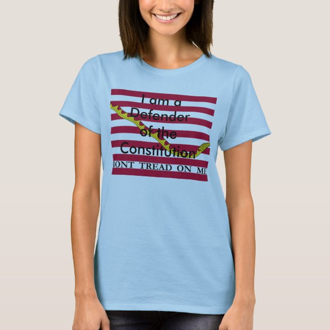 Defender of the Constitution woman's t-shirt (Front)