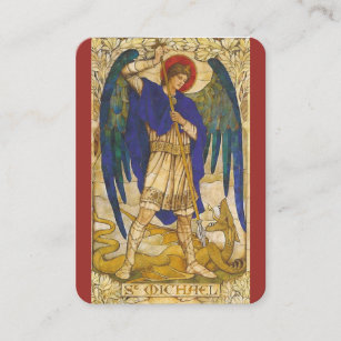 Defender St Michael the Archangel Prayer Card