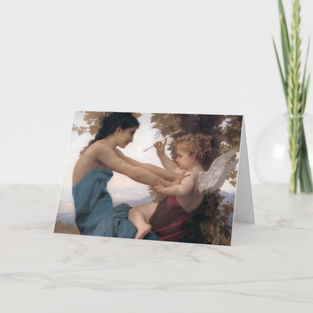 Defending a Heart Against Eros Bougereau Card (Front)