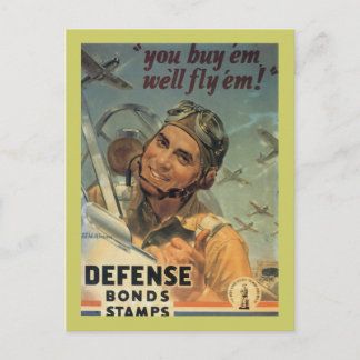 Defense Bond Stamps Postcard