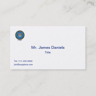 Defense Contract Management Agency Business Card