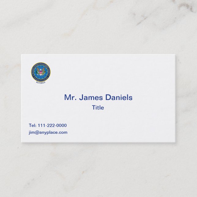Defense Contract Management Agency Business Card (Front)