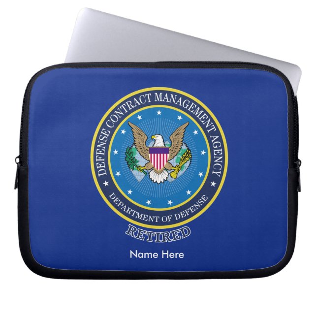 Defense Contract Management Agency DCMA Laptop Sleeve (Front)