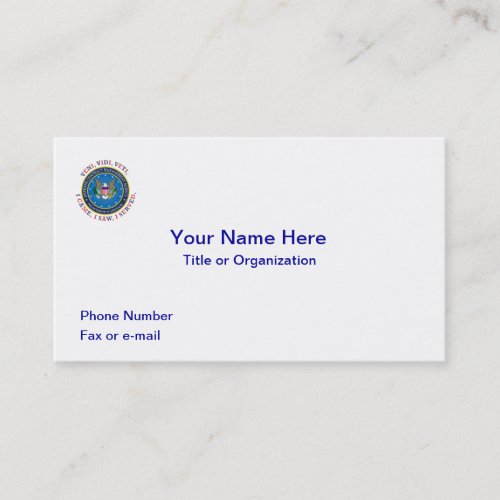 Defense Contract Management Agency DCMA VVV Business Card