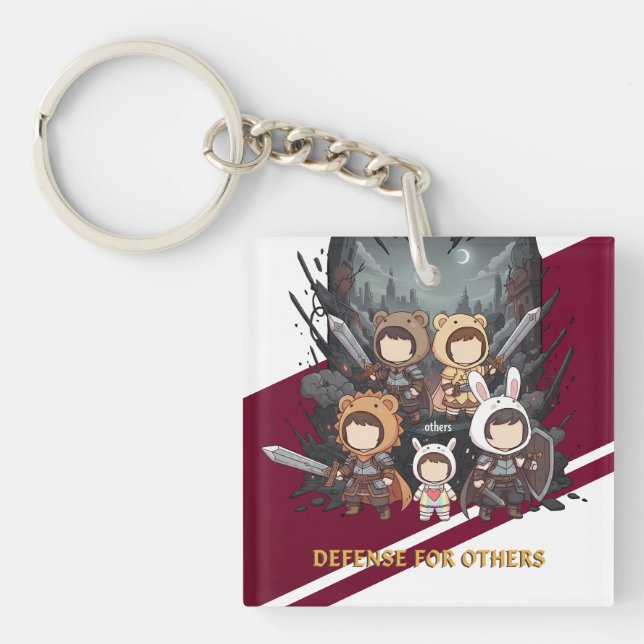 Defense for Others - Little Guardians Keychain (Front)