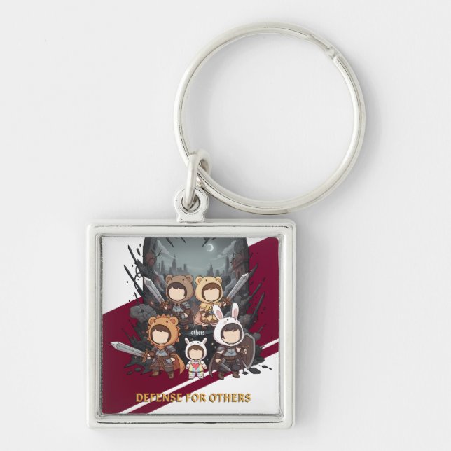 Defense for Others - Little Guardians Keychain (Front)