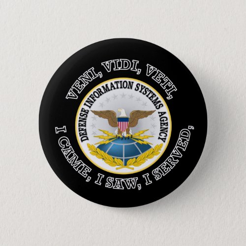 Defense Information Systems Agency DISA VVV Pinback Button