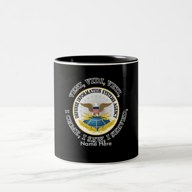 Defense Information Systems Agency (DISA) VVV Two-Tone Coffee Mug (Center)