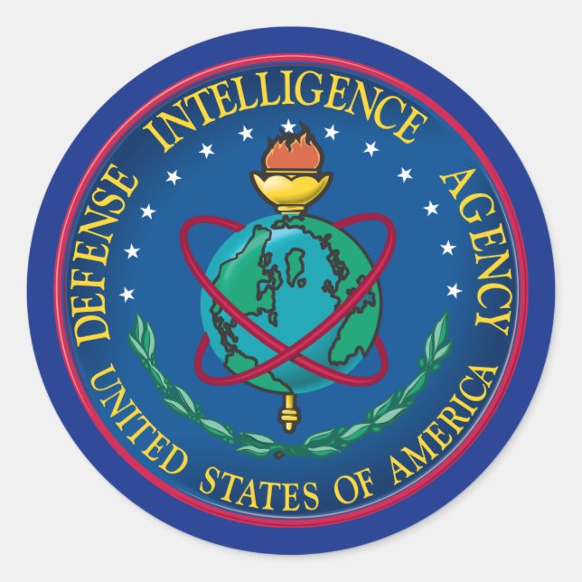 Defense Intelligence Agency Classic Round Sticker (Front)