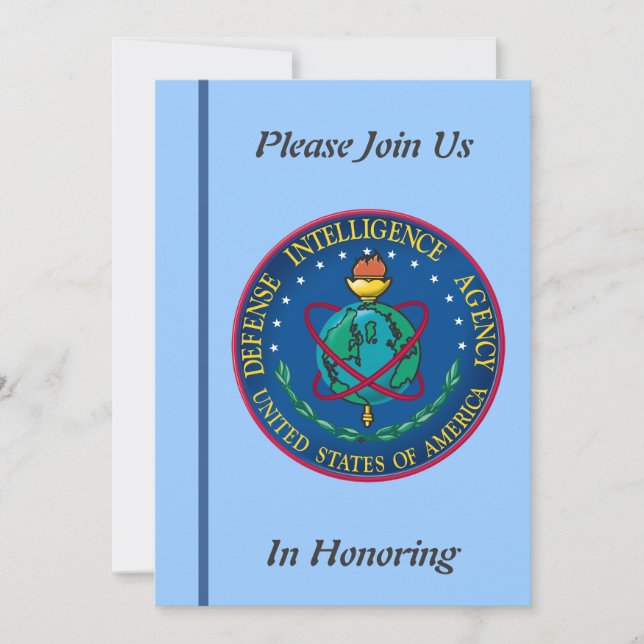 Defense Intelligence Agency Retirement Invitation (Front)