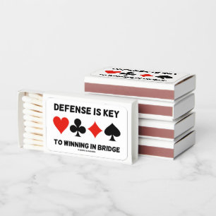 Defense Is Key To Winning In Bridge Card Suits Matchboxes