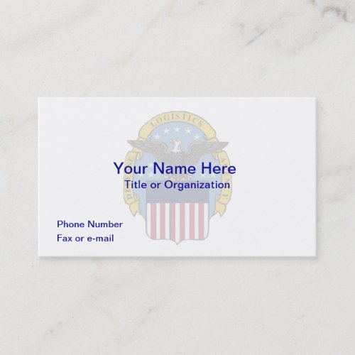 Defense Logistics Agency Business Card