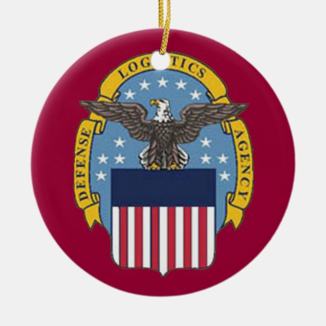 Defense Logistics Agency Custom Christmas Ornament (Front)