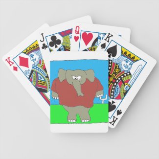 Defense Tough Elephant Bicycle Playing Cards