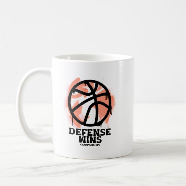 Defense wins championships coffee mug (Left)