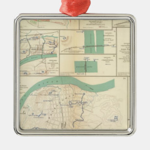 Defenses Chattanooga Metal Ornament