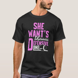 Defensive Line American Football Footballer Rugby T-Shirt