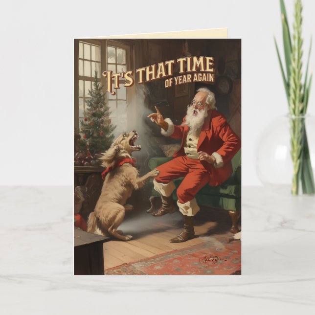 Defensive Peppermint Spray Holiday Card (Front)