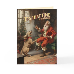Defensive Peppermint Spray Holiday Card
