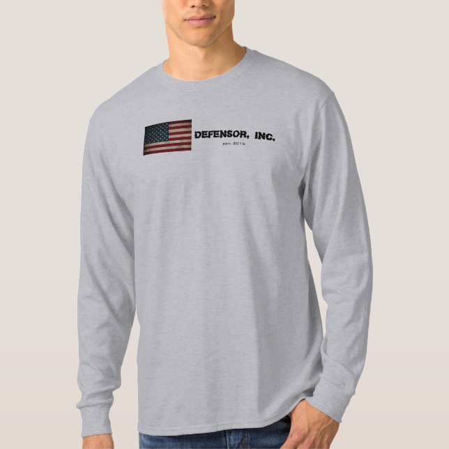 Defensor, Inc. Patriotic Long sleeve shirt (Front)
